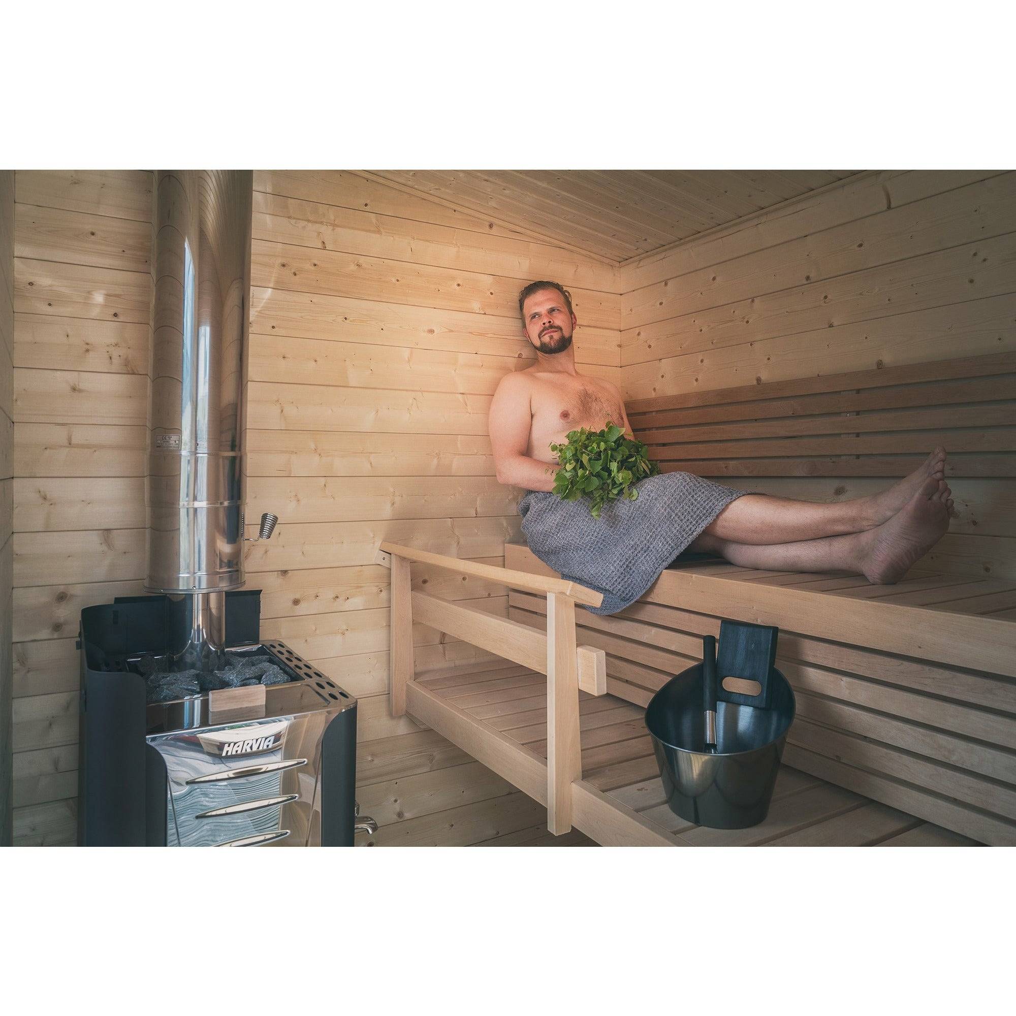 Harvia Pro 36 Wood Burning Sauna Stove - Finnish Sauna Builders – Yard ...